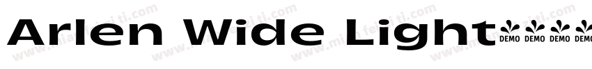 Arlen Wide Light字体转换